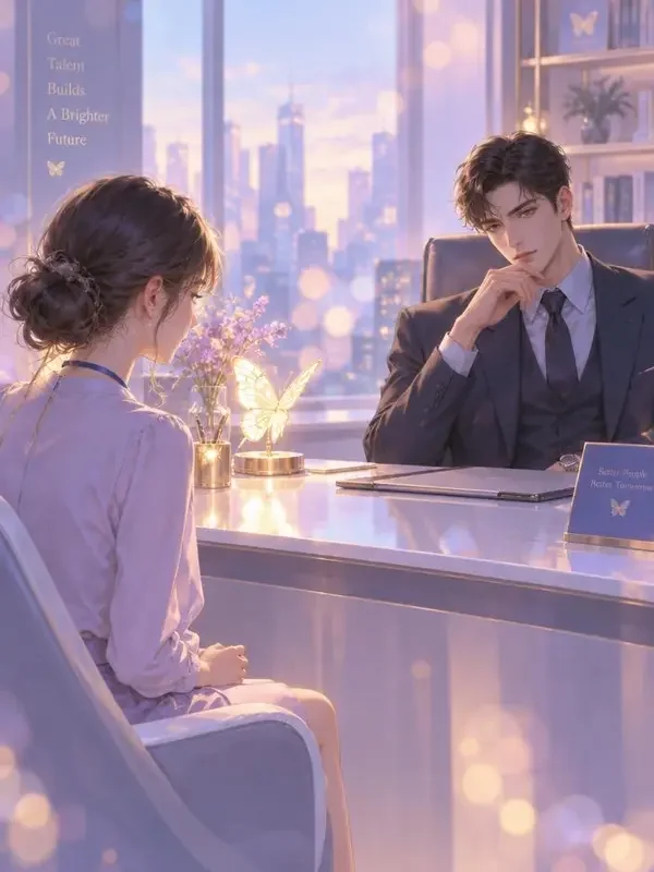 黄果新网《时先生的隐婚妻》封面，都市隐婚甜宠的办公室场景