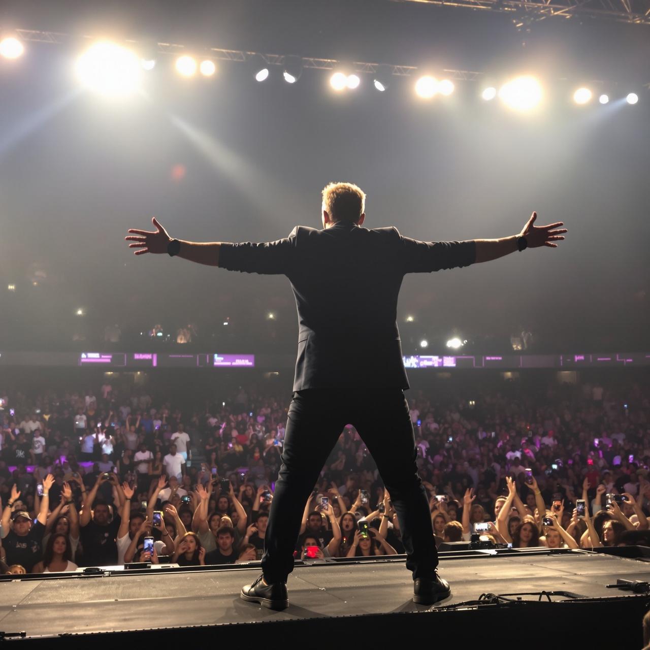 某当红歌手演唱会现场假唱被抓包，粉丝现场倒戈引发骚乱